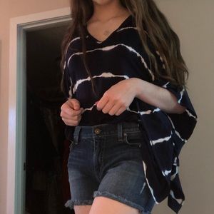 NWT Goldspark Tie Dye Hi/Lo Loose Fit Top Small